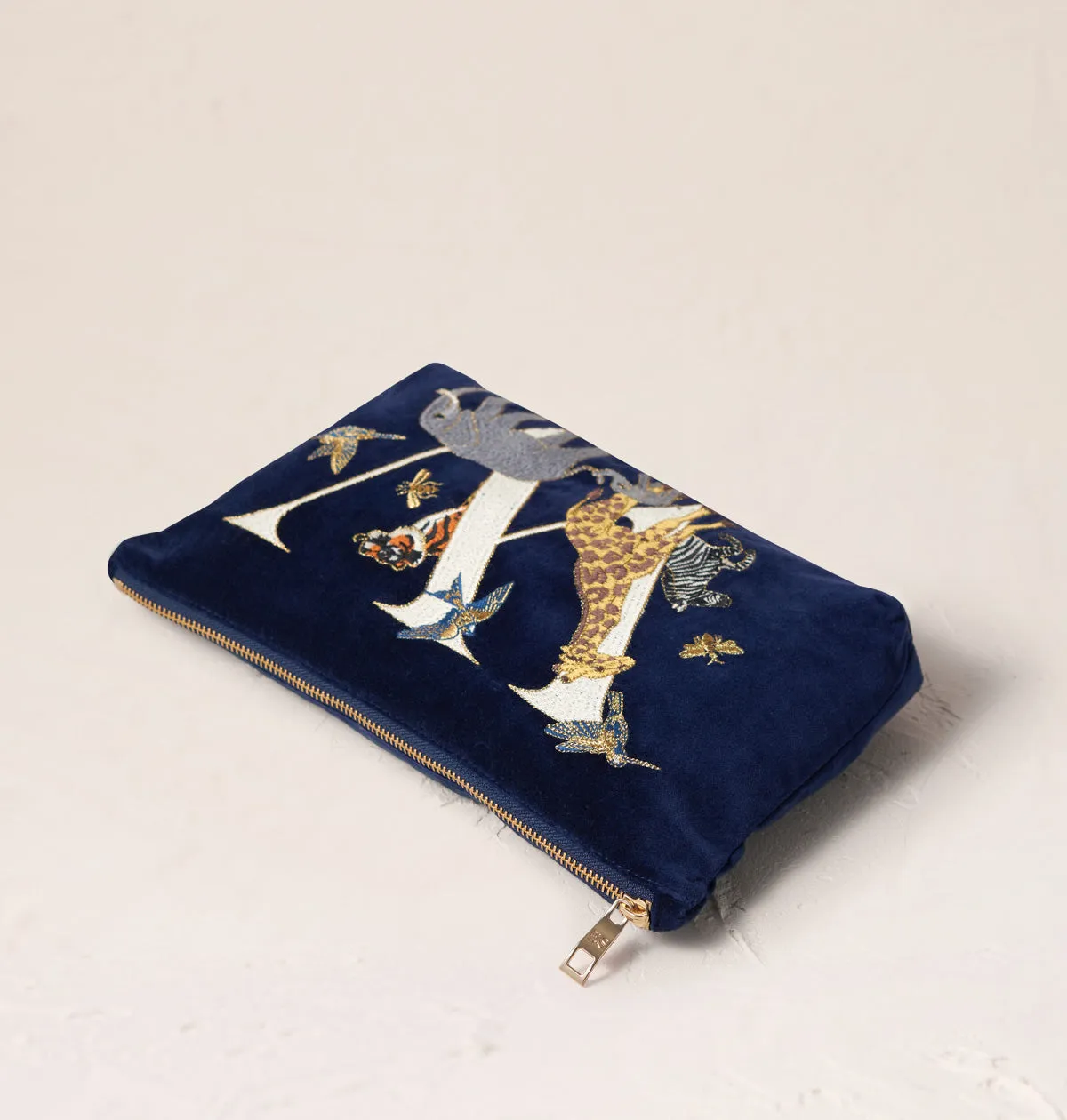 Alphabet Navy Everyday Pouch