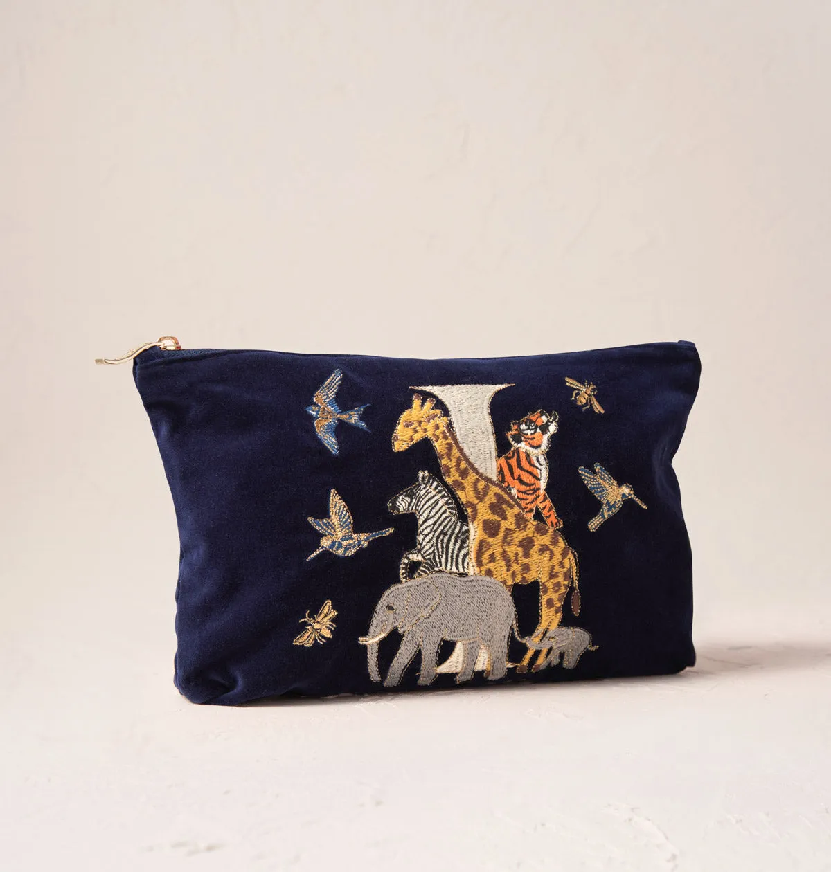 Alphabet Navy Everyday Pouch