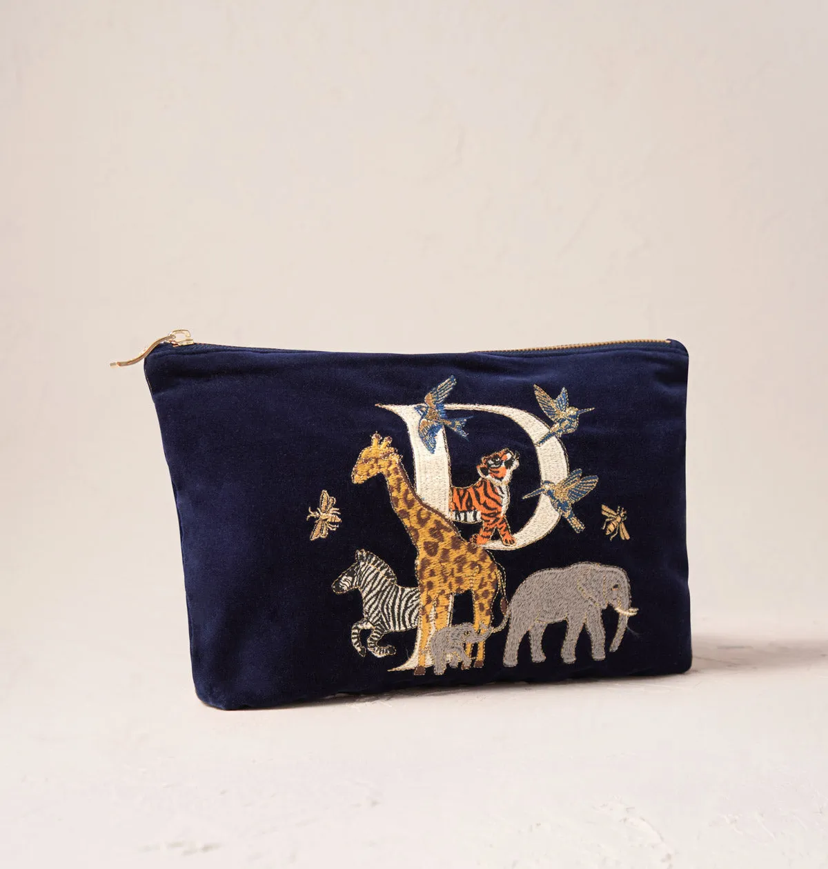 Alphabet Navy Everyday Pouch