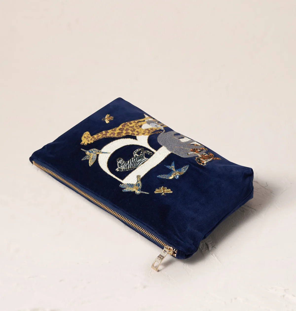 Alphabet Navy Everyday Pouch