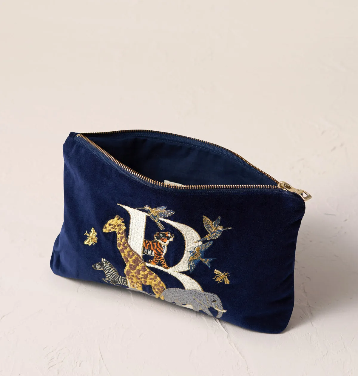 Alphabet Navy Everyday Pouch