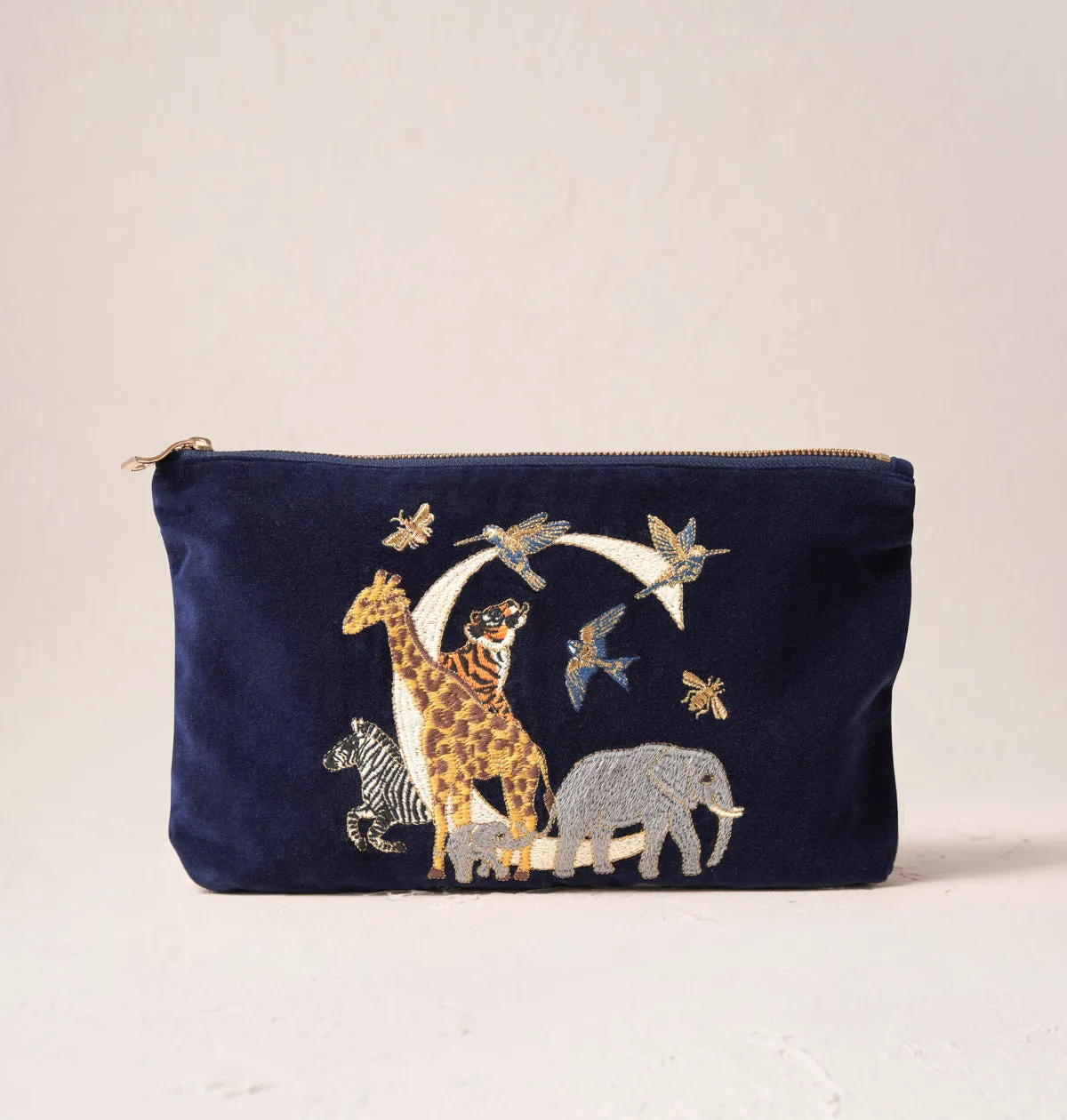 Alphabet Navy Everyday Pouch