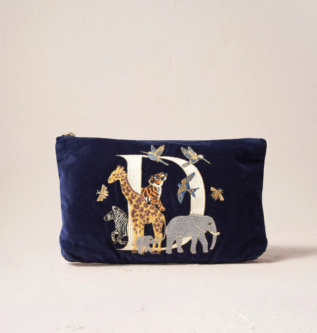 Alphabet Navy Everyday Pouch