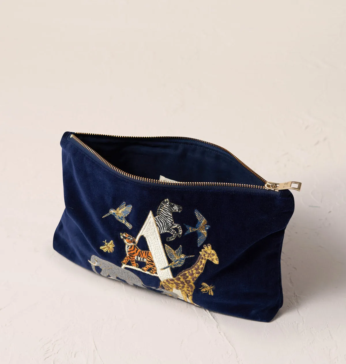 Alphabet Navy Everyday Pouch