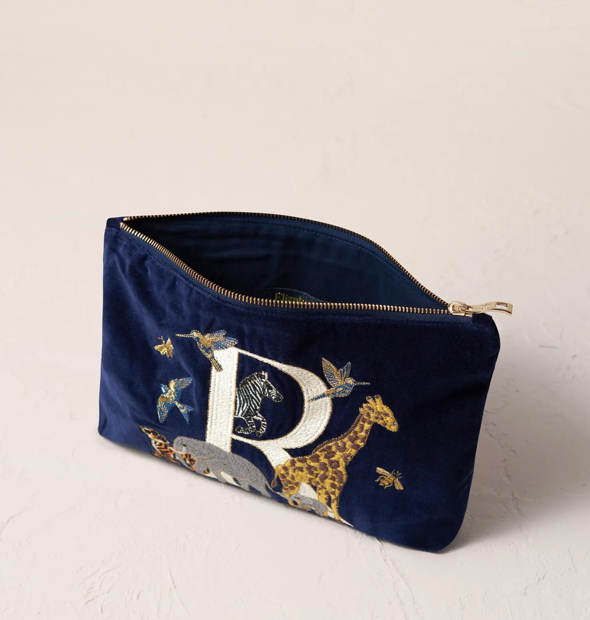 Alphabet Navy Everyday Pouch