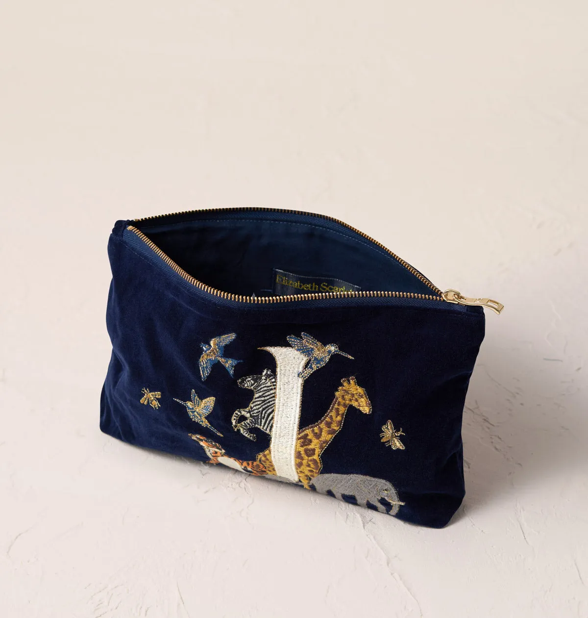 Alphabet Navy Everyday Pouch