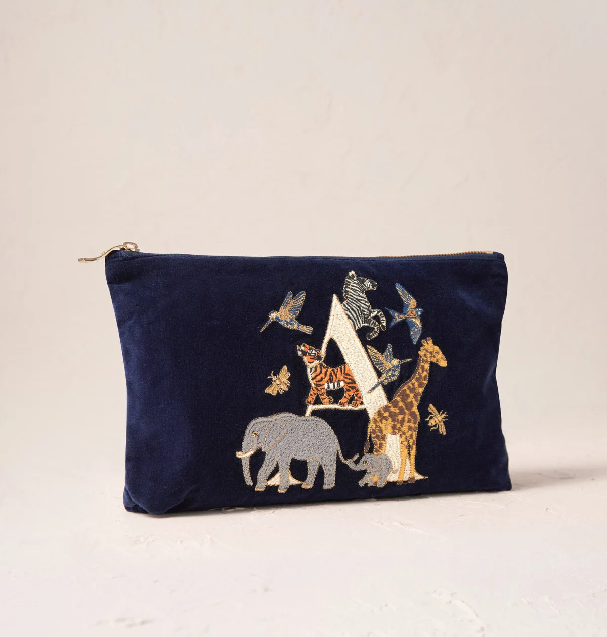 Alphabet Navy Everyday Pouch