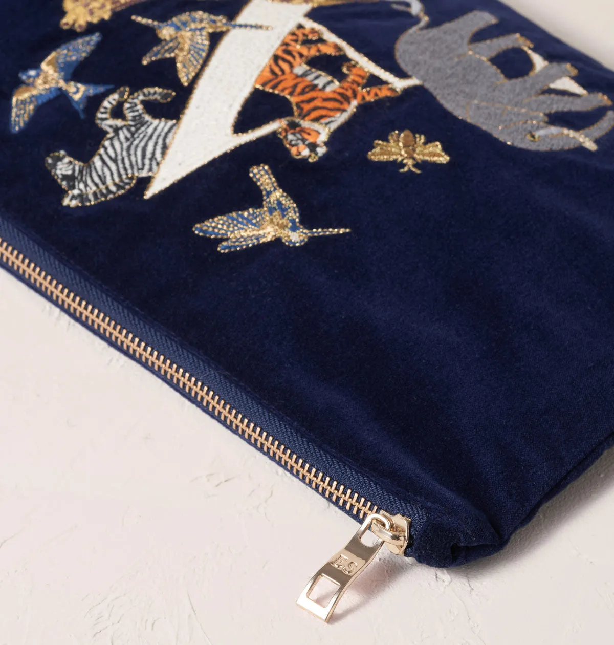 Alphabet Navy Everyday Pouch