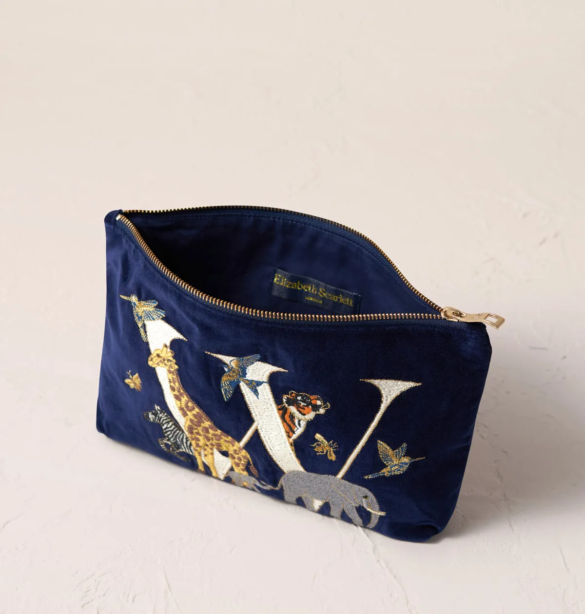 Alphabet Navy Everyday Pouch