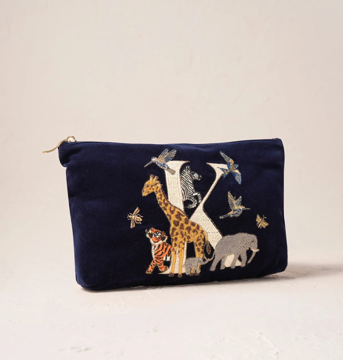Alphabet Navy Everyday Pouch