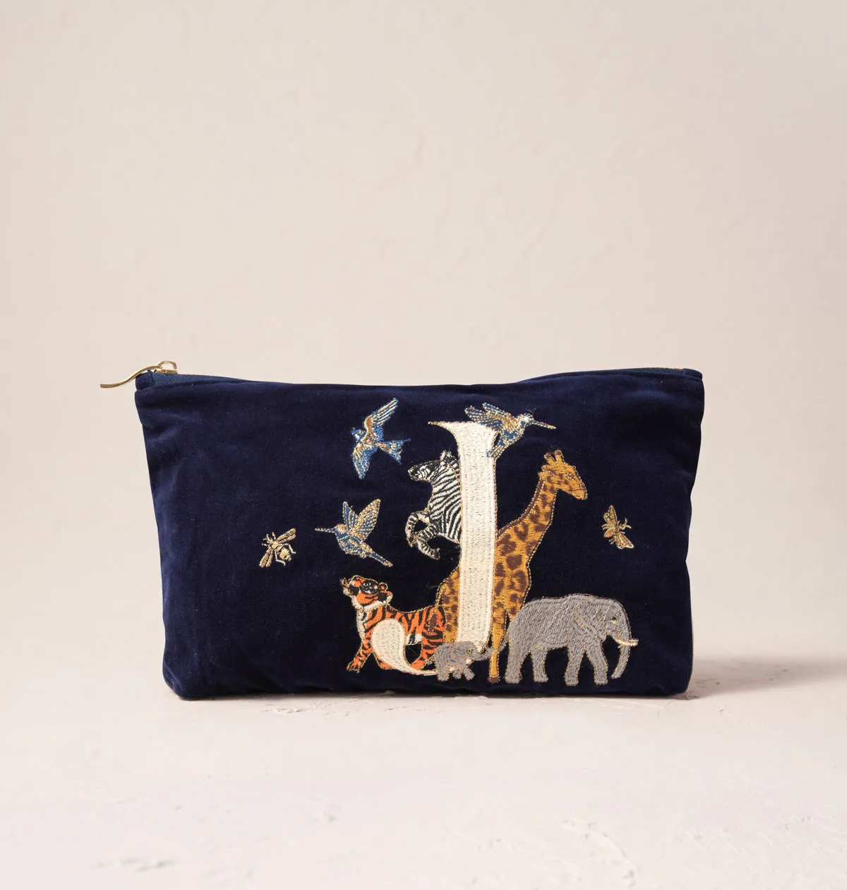 Alphabet Navy Everyday Pouch