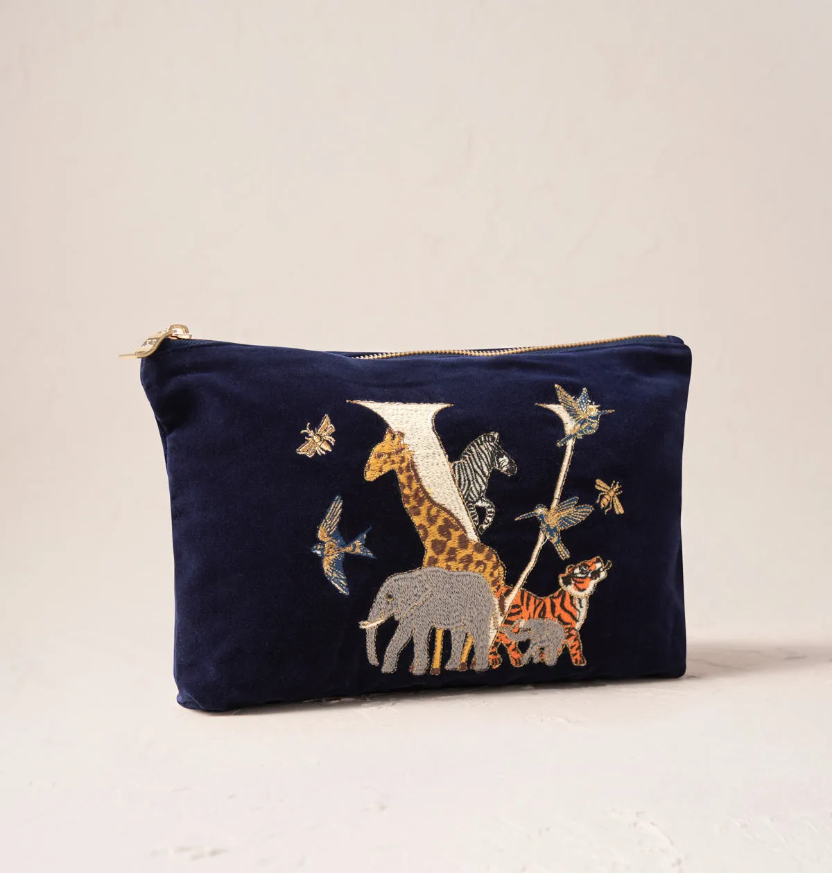Alphabet Navy Everyday Pouch
