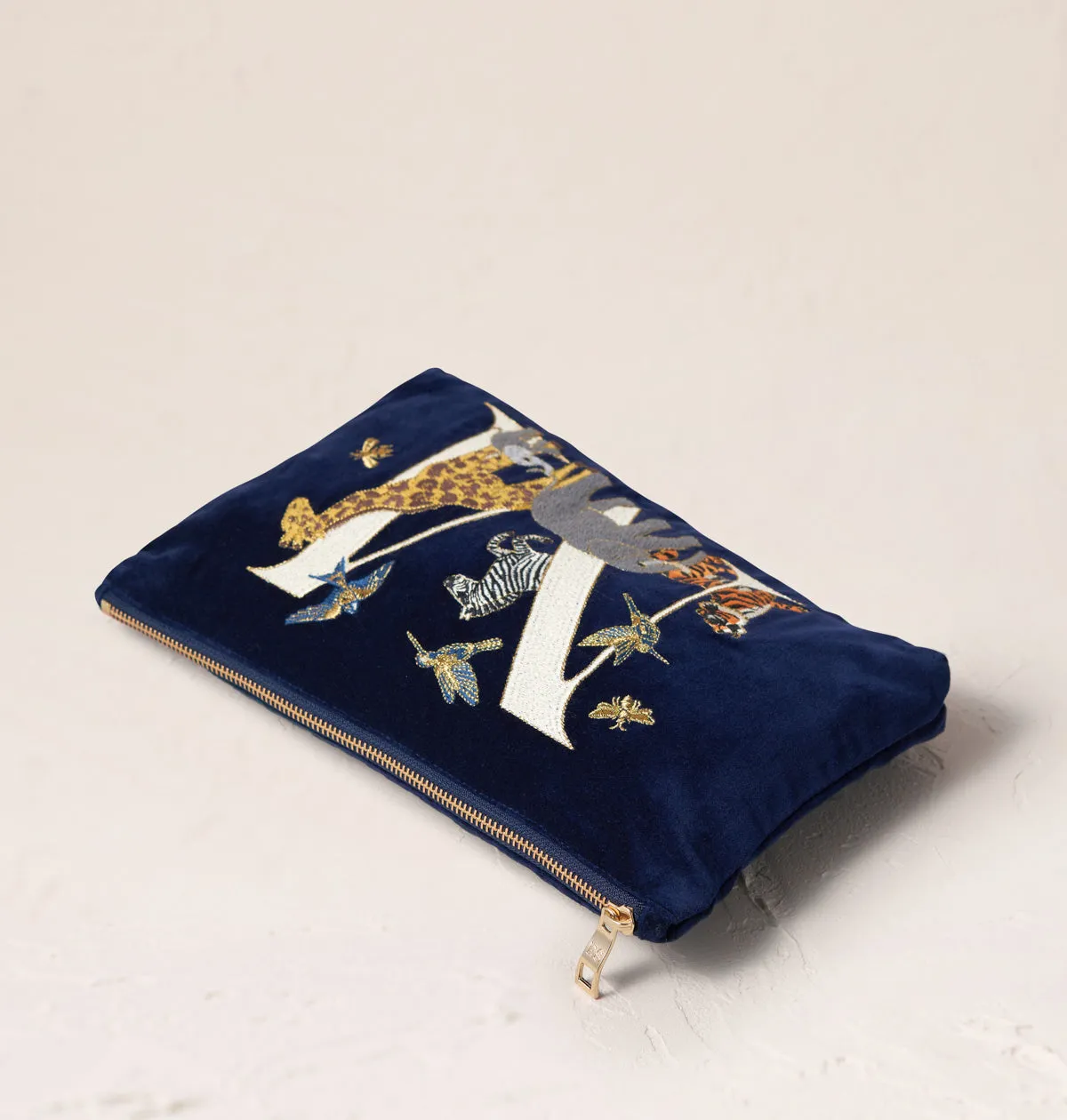 Alphabet Navy Everyday Pouch