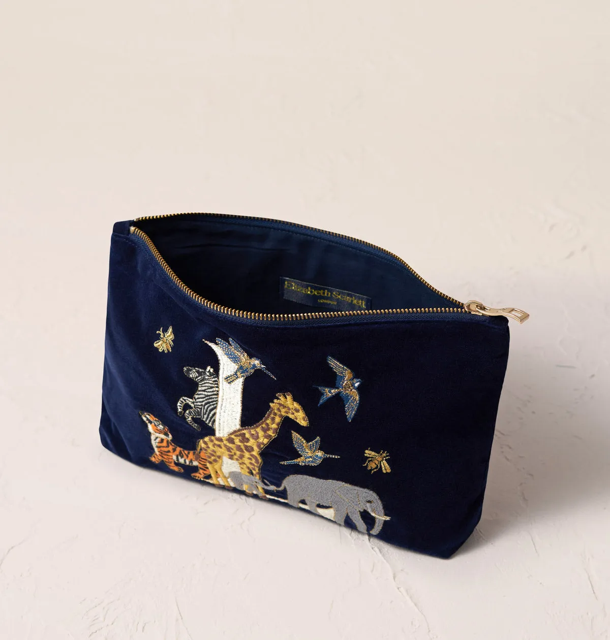 Alphabet Navy Everyday Pouch