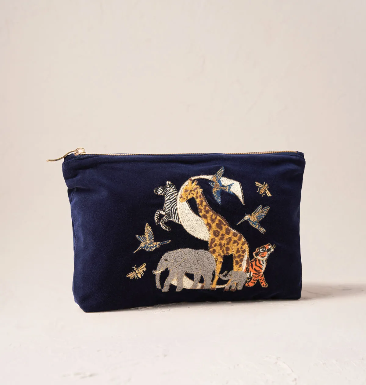 Alphabet Navy Everyday Pouch