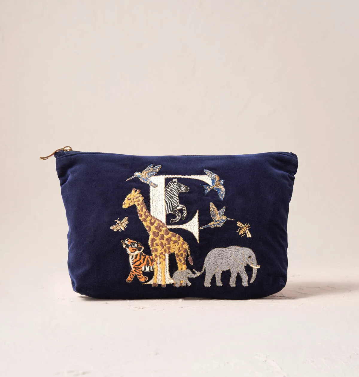 Alphabet Navy Everyday Pouch