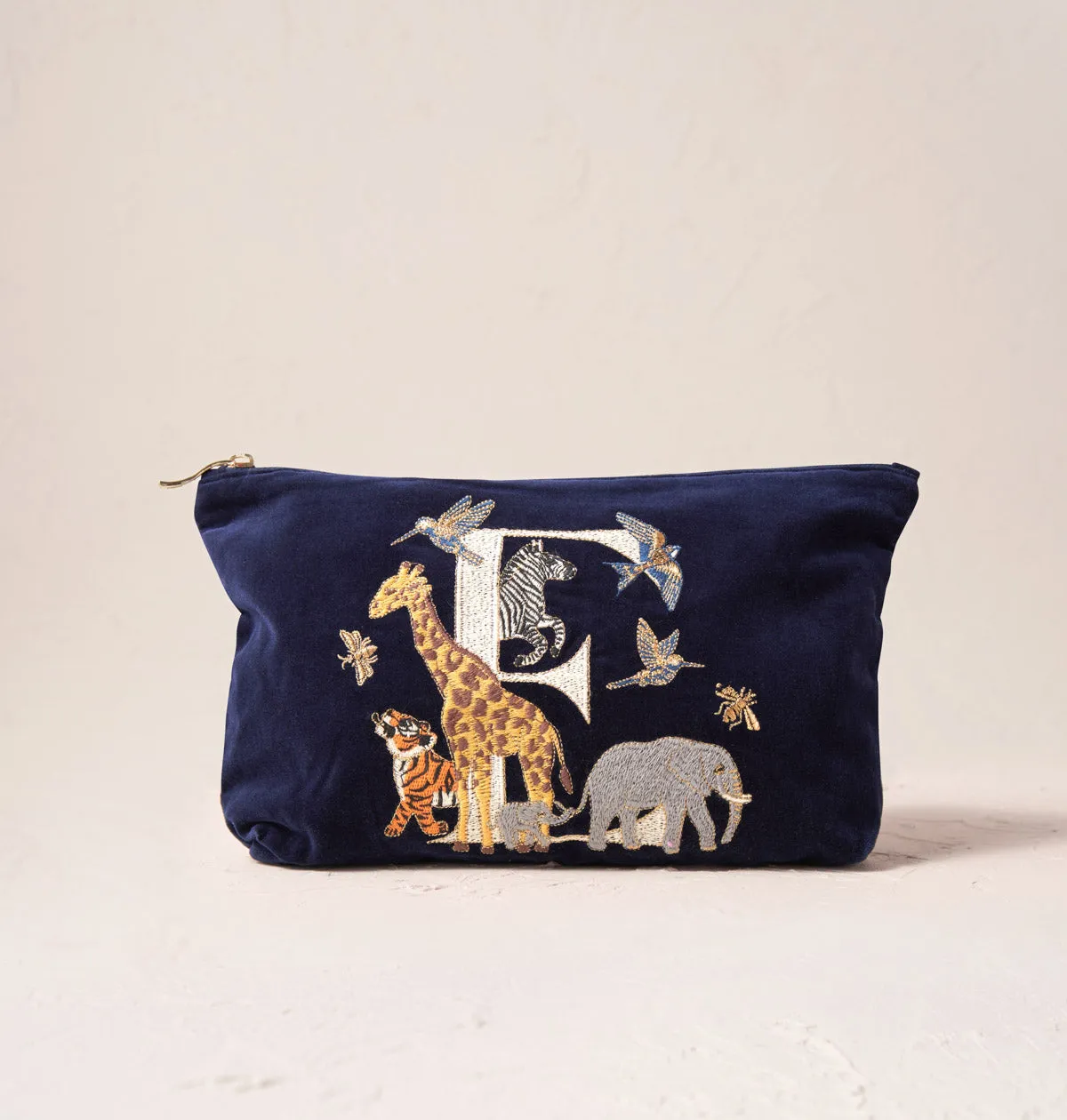 Alphabet Navy Everyday Pouch