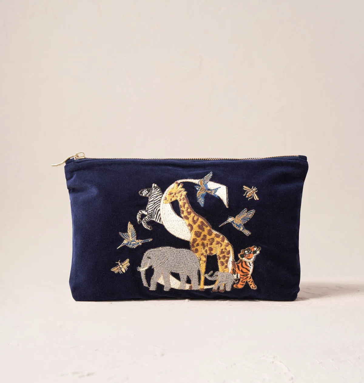 Alphabet Navy Everyday Pouch