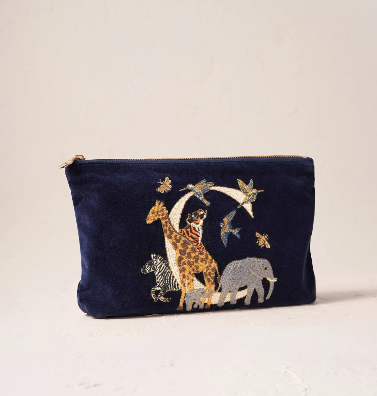 Alphabet Navy Everyday Pouch