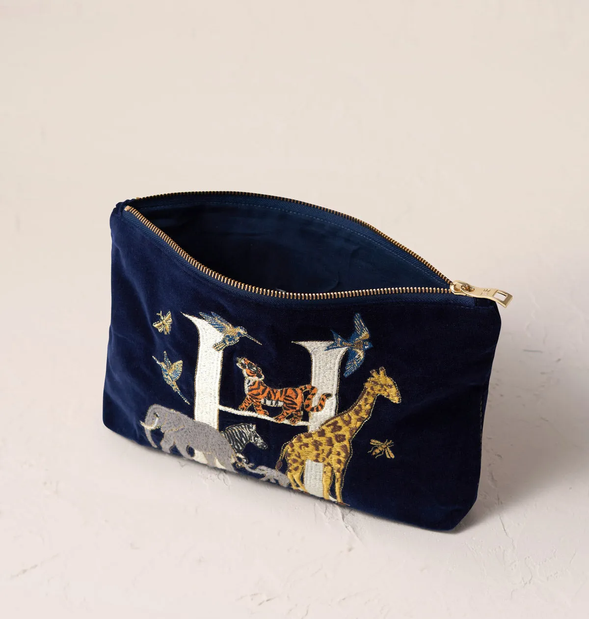 Alphabet Navy Everyday Pouch