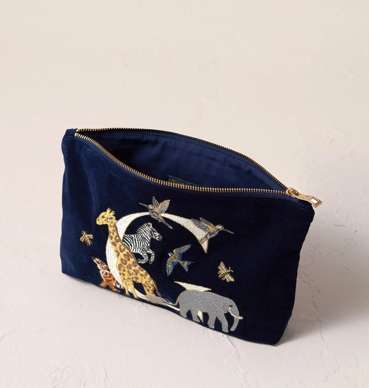Alphabet Navy Everyday Pouch