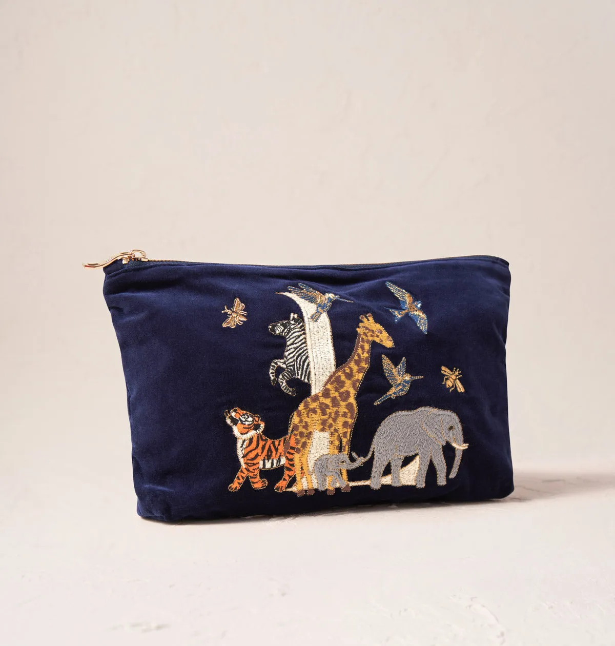 Alphabet Navy Everyday Pouch