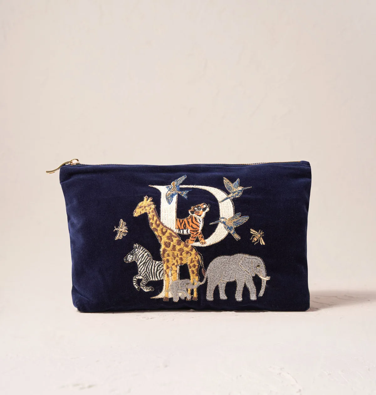 Alphabet Navy Everyday Pouch