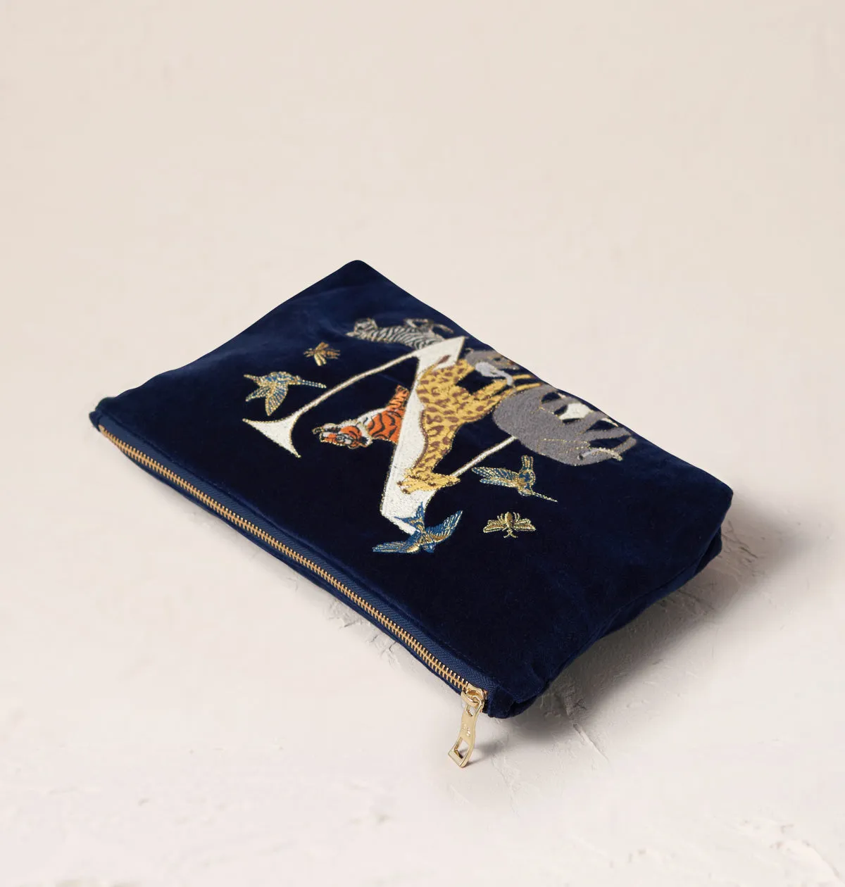 Alphabet Navy Everyday Pouch