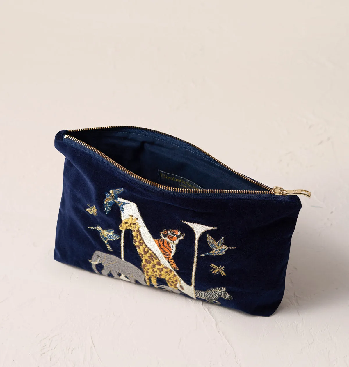 Alphabet Navy Everyday Pouch