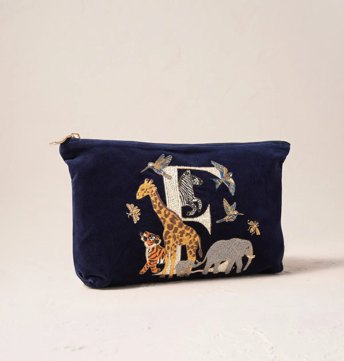 Alphabet Navy Everyday Pouch
