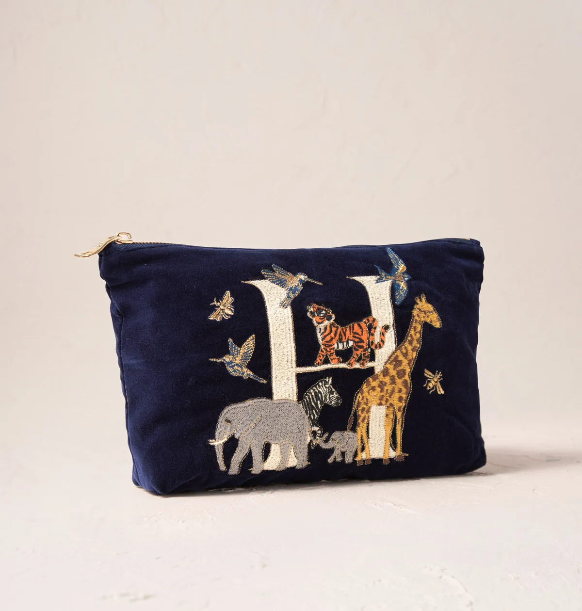 Alphabet Navy Everyday Pouch