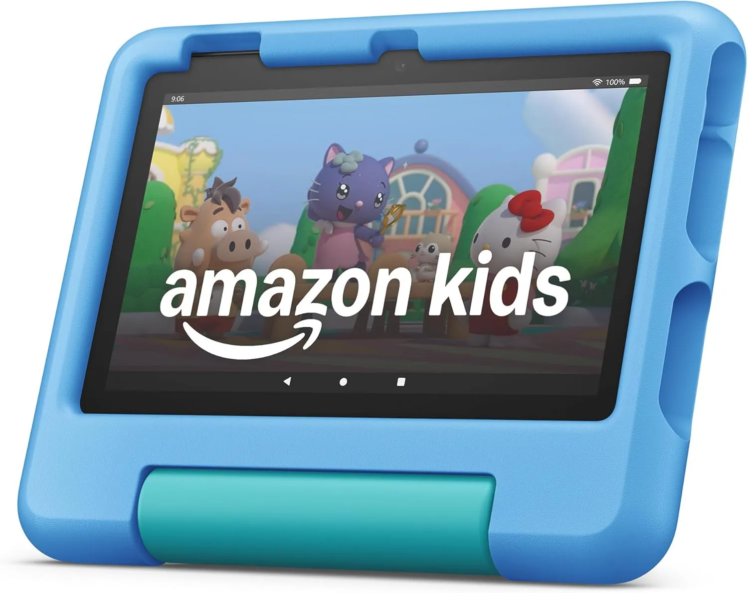 Amazon Fire 7 Kids tablet (newest model) ages 3-7. Top-selling 7" kids tablet on Amazon. Includes ad-free and exclusive content, easy parental controls, 10-hr battery, 16 GB, Blue