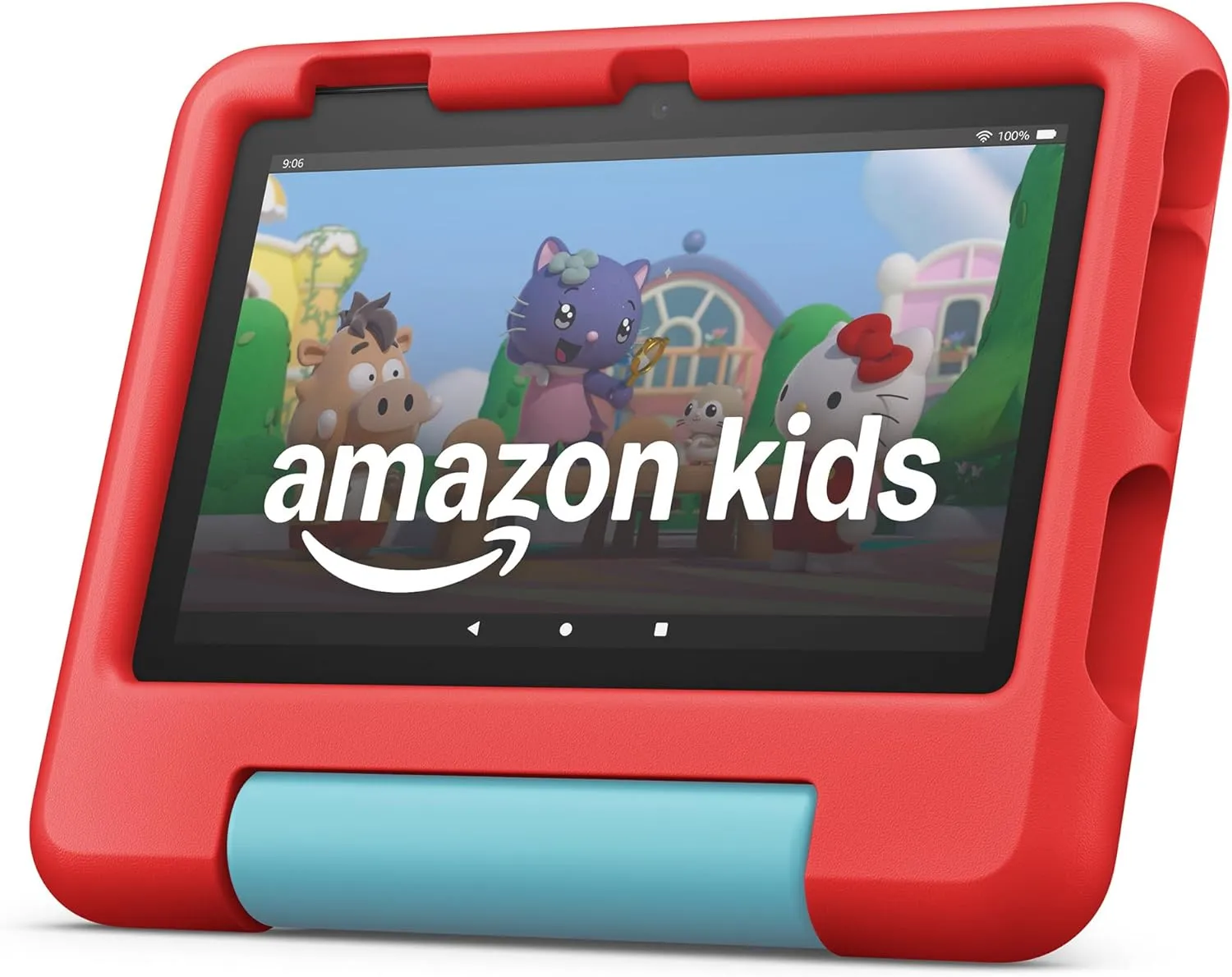 Amazon Fire 7 Kids tablet (newest model) ages 3-7. Top-selling 7" kids tablet on Amazon. Includes ad-free and exclusive content, easy parental controls, 10-hr battery, 16 GB, Red