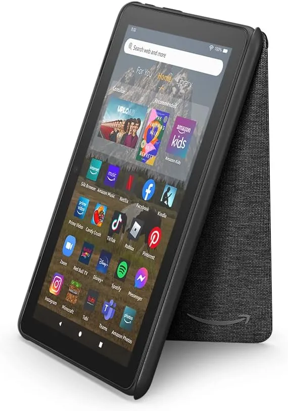 Amazon Fire HD 8 Tablet Cover (Only compatible with 12th generation tablet), Black