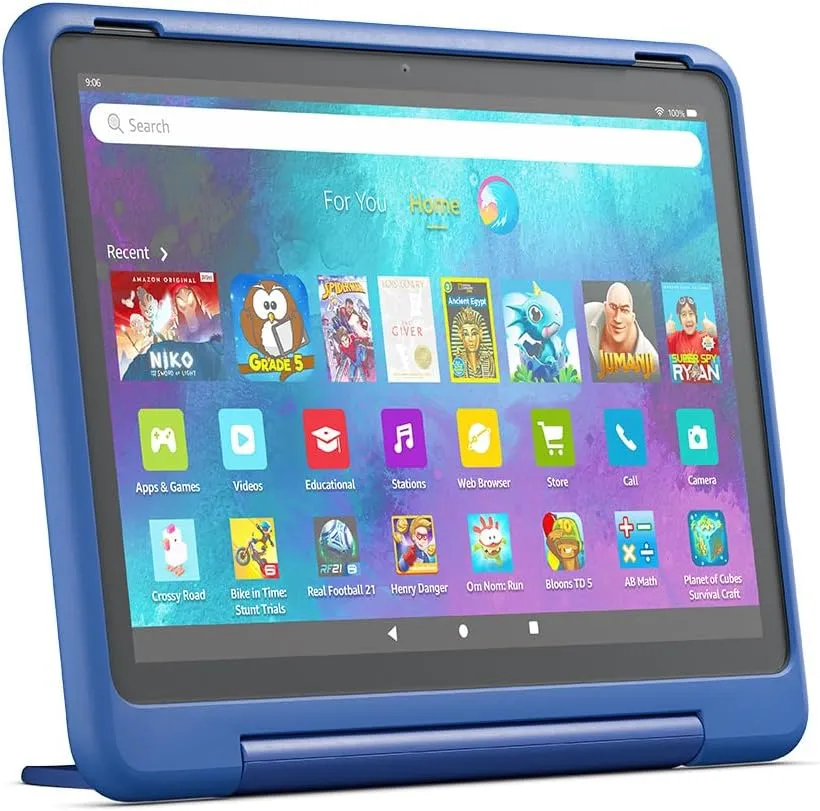 Amazon Kid-Friendly Case for Fire HD 10 tablet (Only compatible with 13th generation tablet, 2023 release) - Nebula
