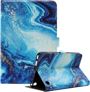 Amazon Kindle Fire HD 10 and Fire HD 10 Plus 10.1" Tablet Case (13th/11th Generation 2023/2021 Release), Slim Fit Leather Stand Smart Cover with Auto Sleep/Wake, Blue Marble