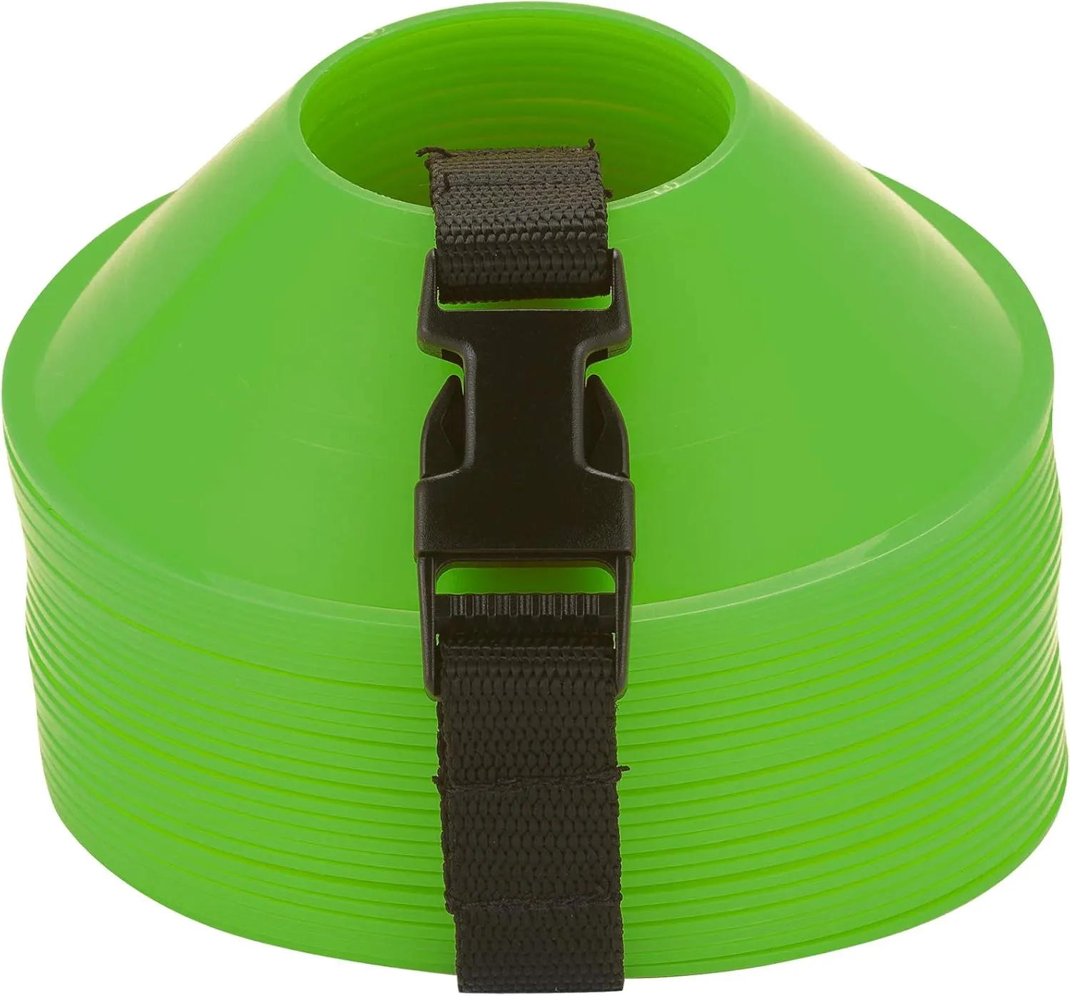American Challenge - Agility Soccer Mini Disc Cones with Carry Strap, Sports Cones for Drills and Training Football, Basketball, Coaching, Practice Equipment