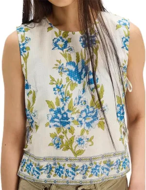 Amiblvowa Tie Front Tank Top Y2k Women Teen Girl Sleeveless Crop Vest Low V Neck Bow Sexy Going Out Summer Cropped Top