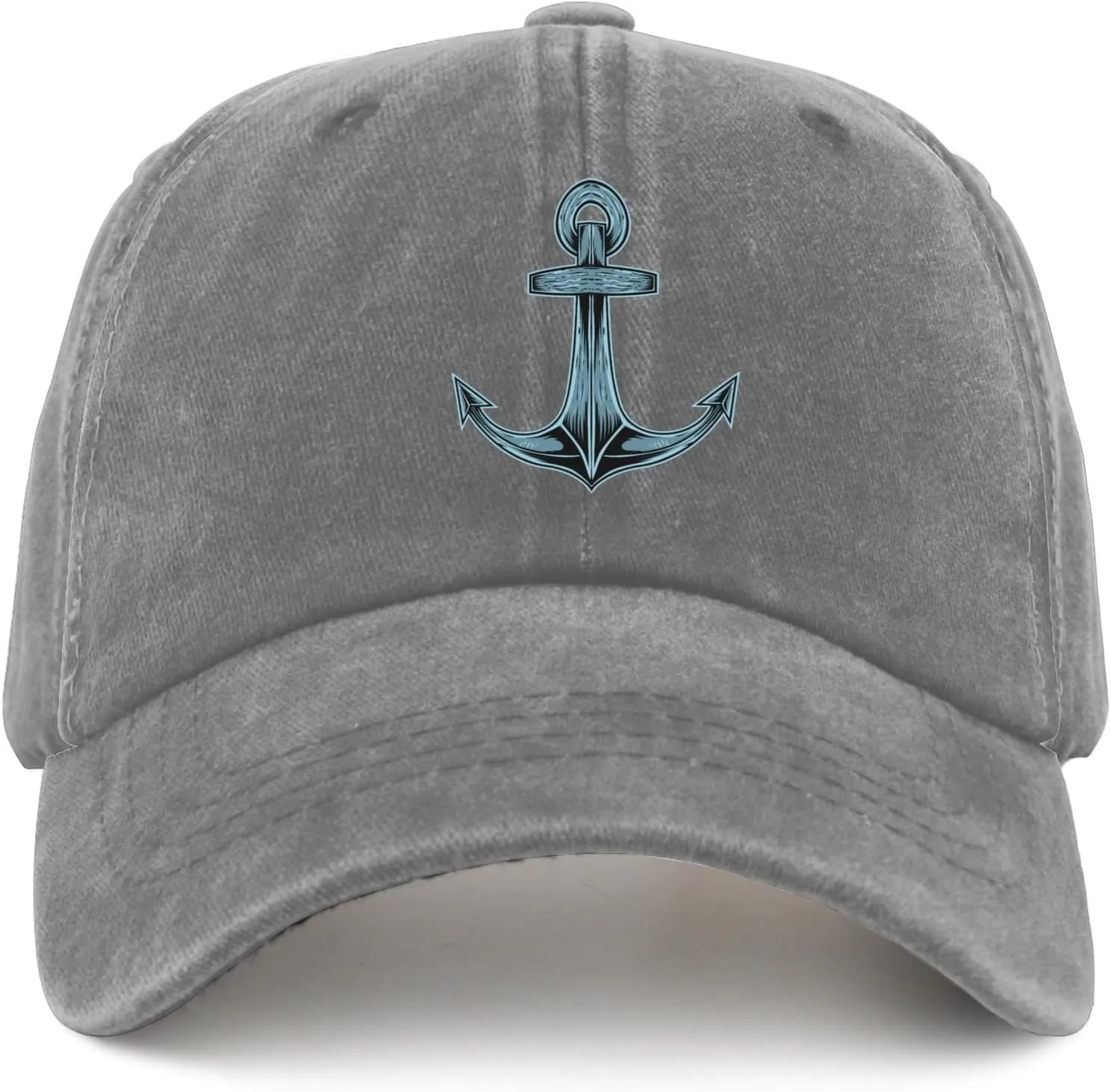 Anchor Ship with Skull Rose Flowe hat Mens Vintage Cotton Washed Baseball Caps Adjustable Dad Hat