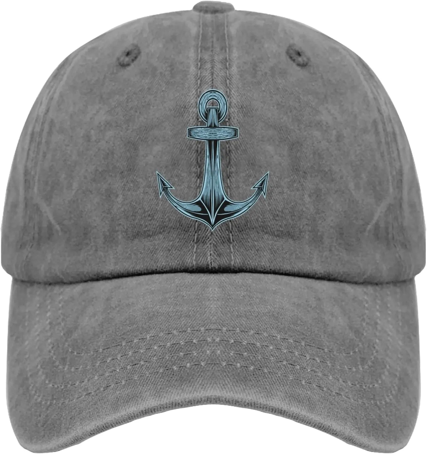Anchor Ship with Skull Rose Flowe hat Mens Vintage Cotton Washed Baseball Caps Adjustable Dad Hat
