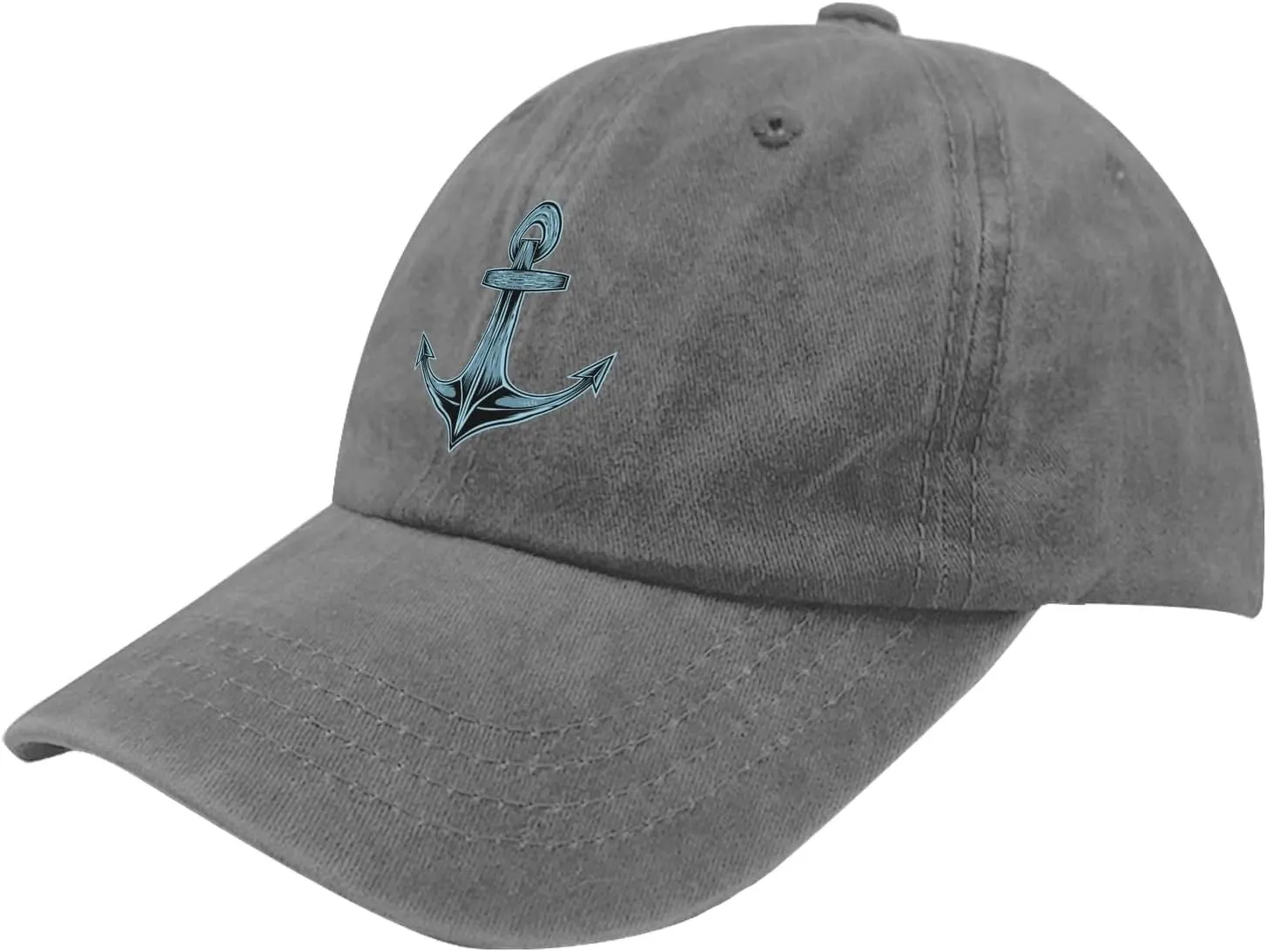 Anchor Ship with Skull Rose Flowe hat Mens Vintage Cotton Washed Baseball Caps Adjustable Dad Hat
