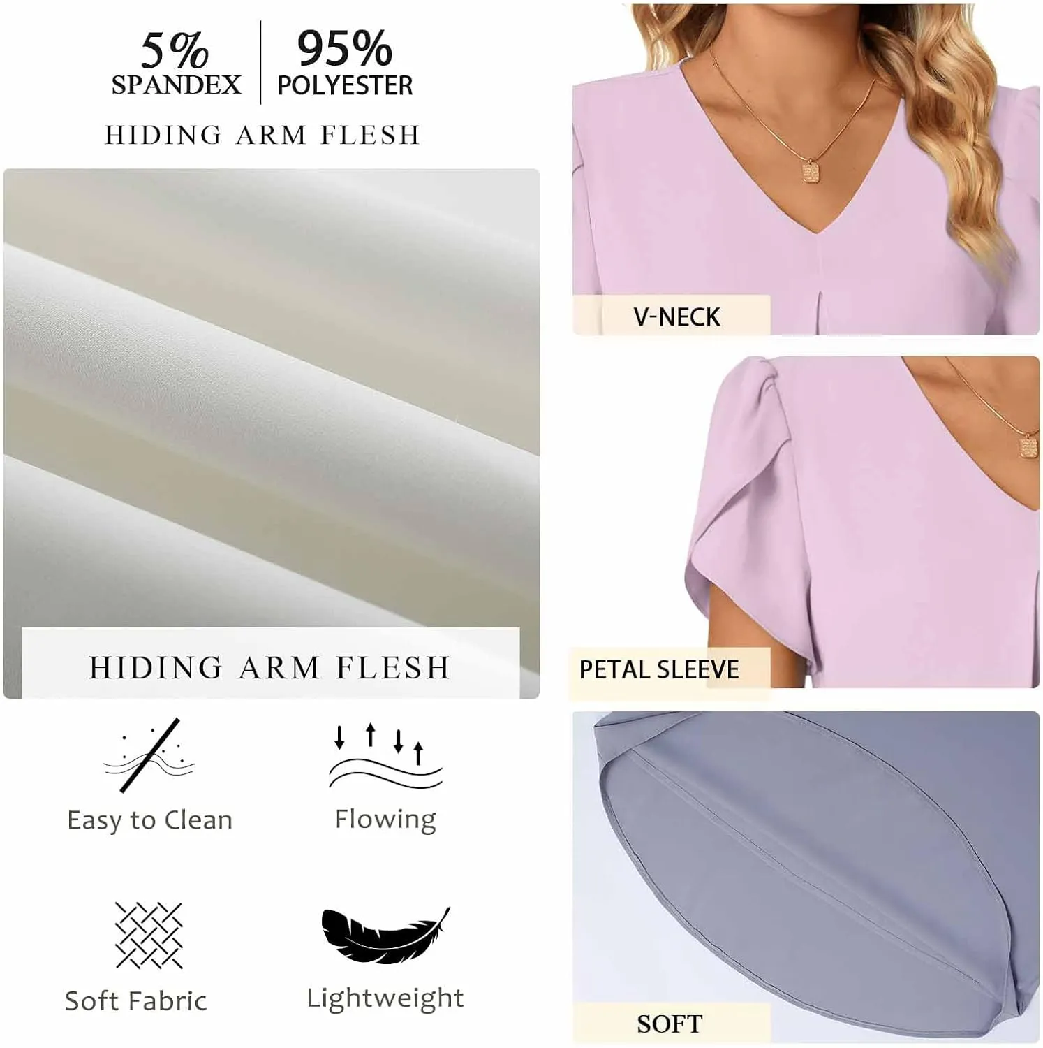 Anyally Women's Plus Size Summer Tunic Tops Dressy Casual Chiffon Blouses Short Sleeve T-Shirts for Leggings