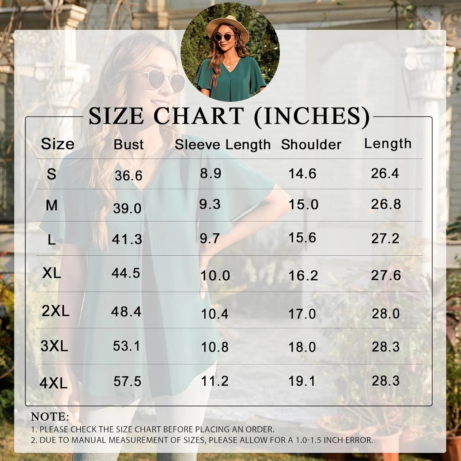 Anyally Womens Summer Dressy Chiffon Blouses V Neck 2025 Short Sleeve Tunic Tops for Leggings Casual T-Shirts