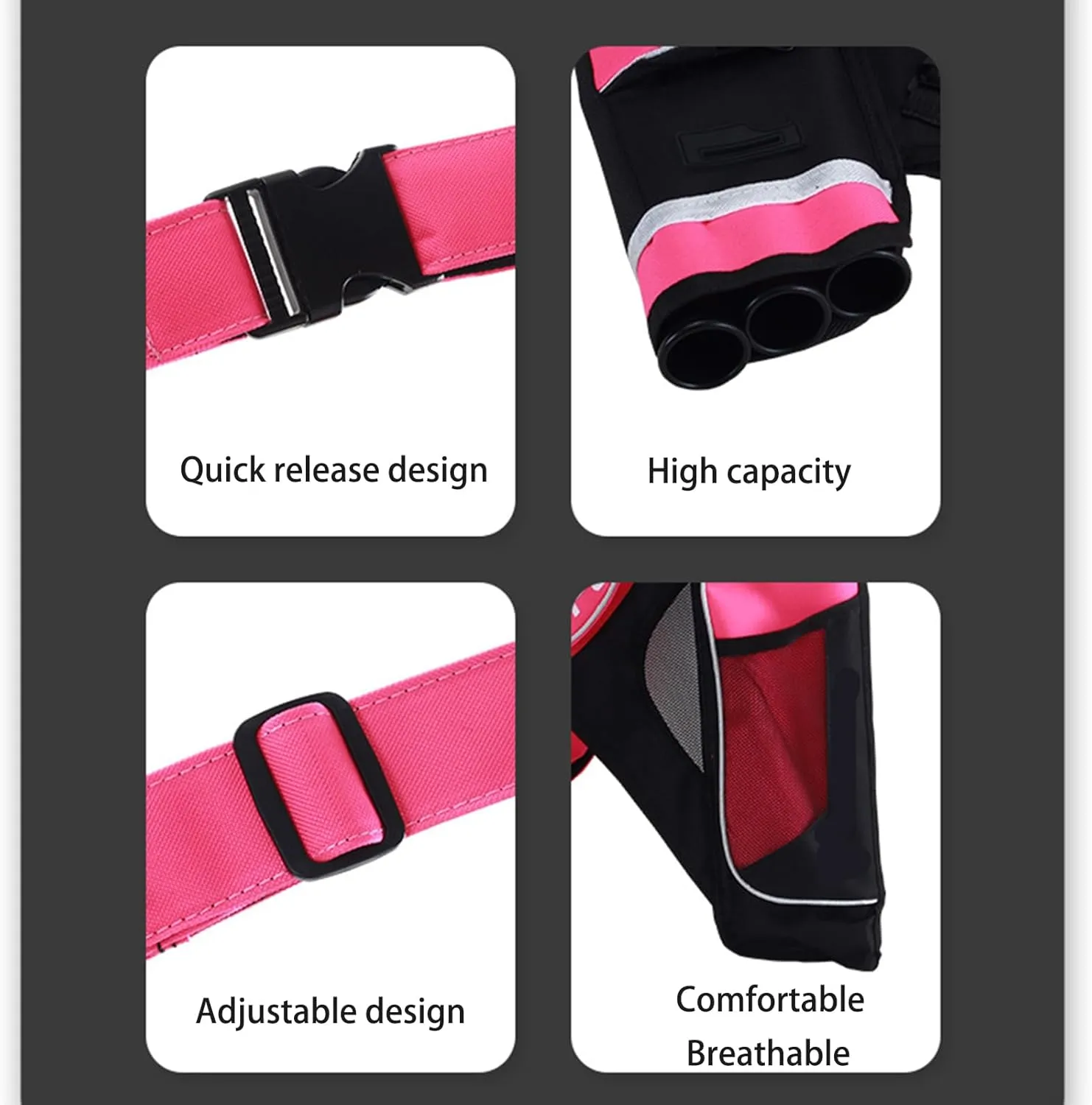 Archery Quiver Adjustable Includes 3 Pipe Holder Accessories Pocket Canvas Crossbody Bag Hanging Youth and Adults