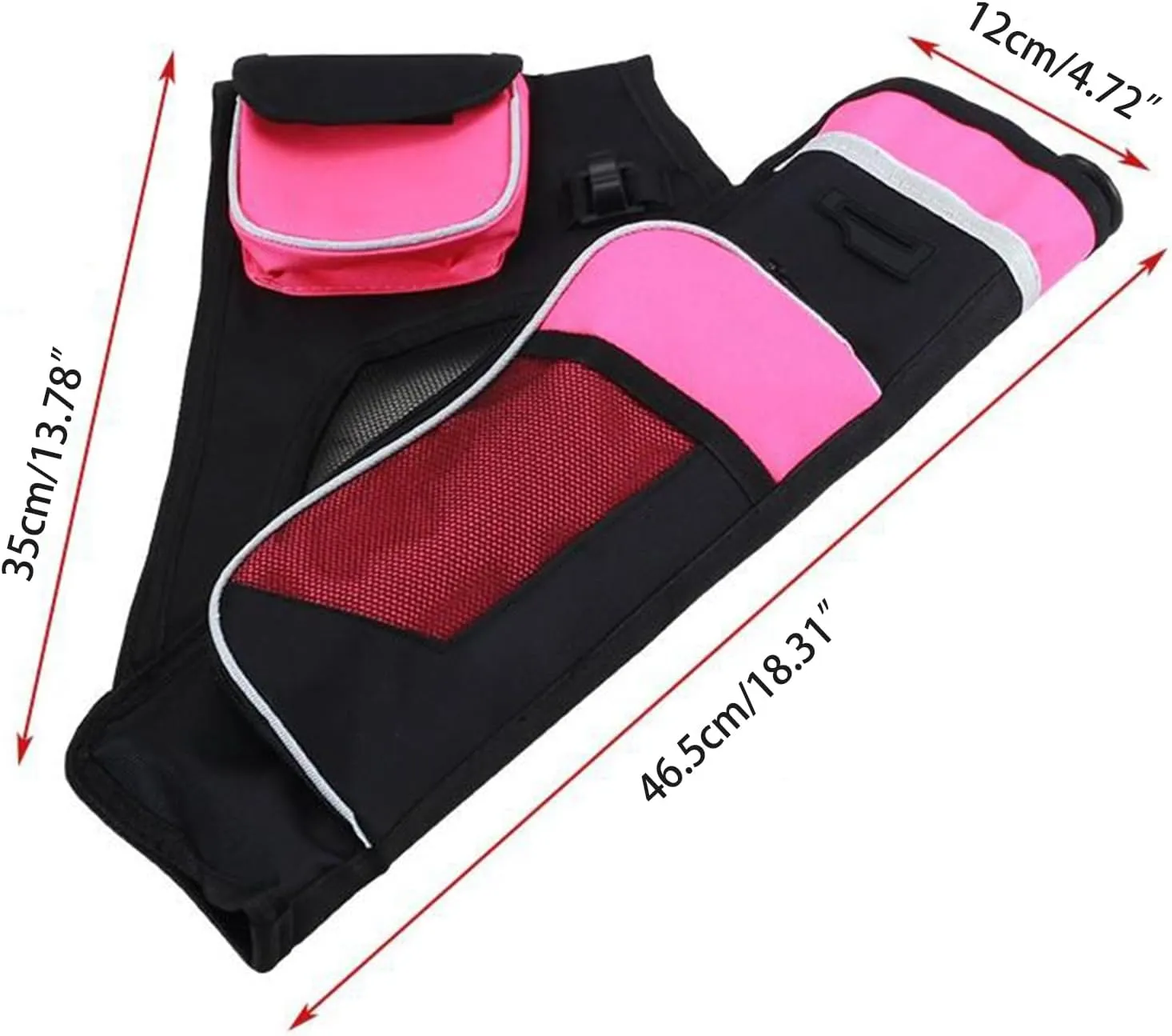 Archery Quiver Adjustable Includes 3 Pipe Holder Accessories Pocket Canvas Crossbody Bag Hanging Youth and Adults