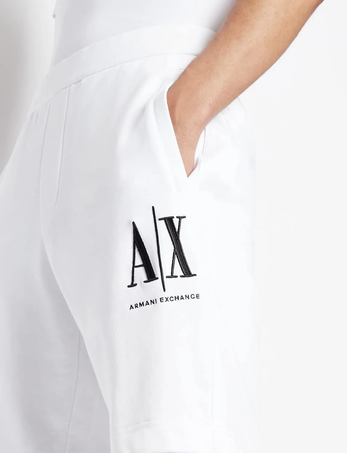 Armani Exchange Men's Icon Project Embroidered Logo Shorts