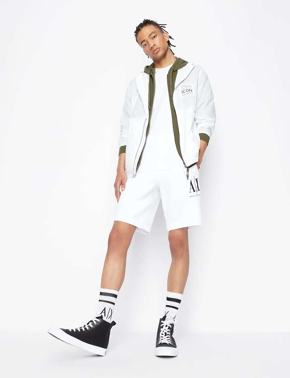 Armani Exchange Men's Icon Project Embroidered Logo Shorts