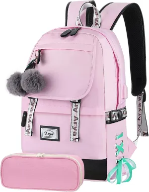 Arya Backpacks for Girls Teenage School Bags Kids Bookbag Teen Girls Children