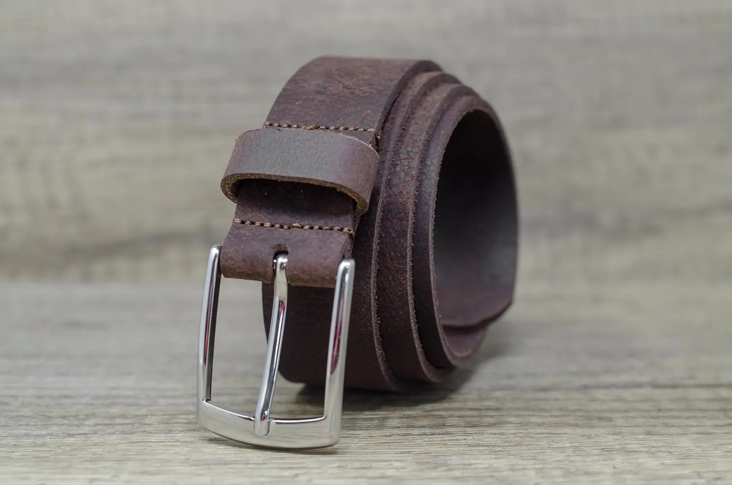 Ashford Ridge Made in England 34mm Full Grain Leather Belt with Classic Buckle