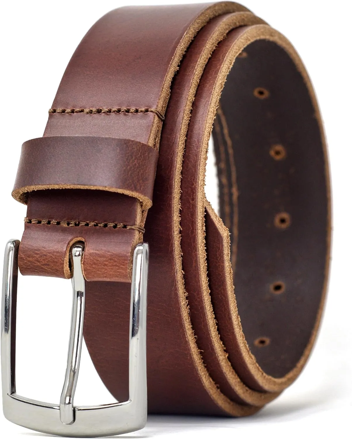 Ashford Ridge Made in England 34mm Full Grain Leather Belt with Classic Buckle